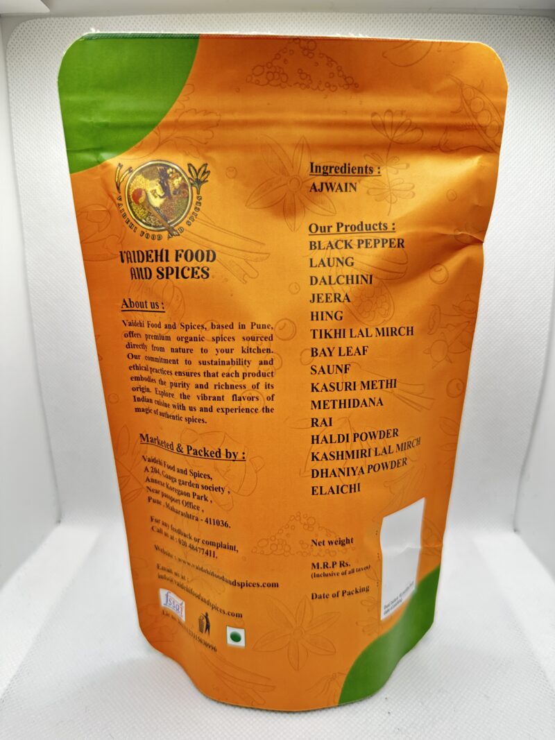 Pure and organic Ajwain (Carom Seeds) masala from Vaidehi Food & Spices, Maharashtra