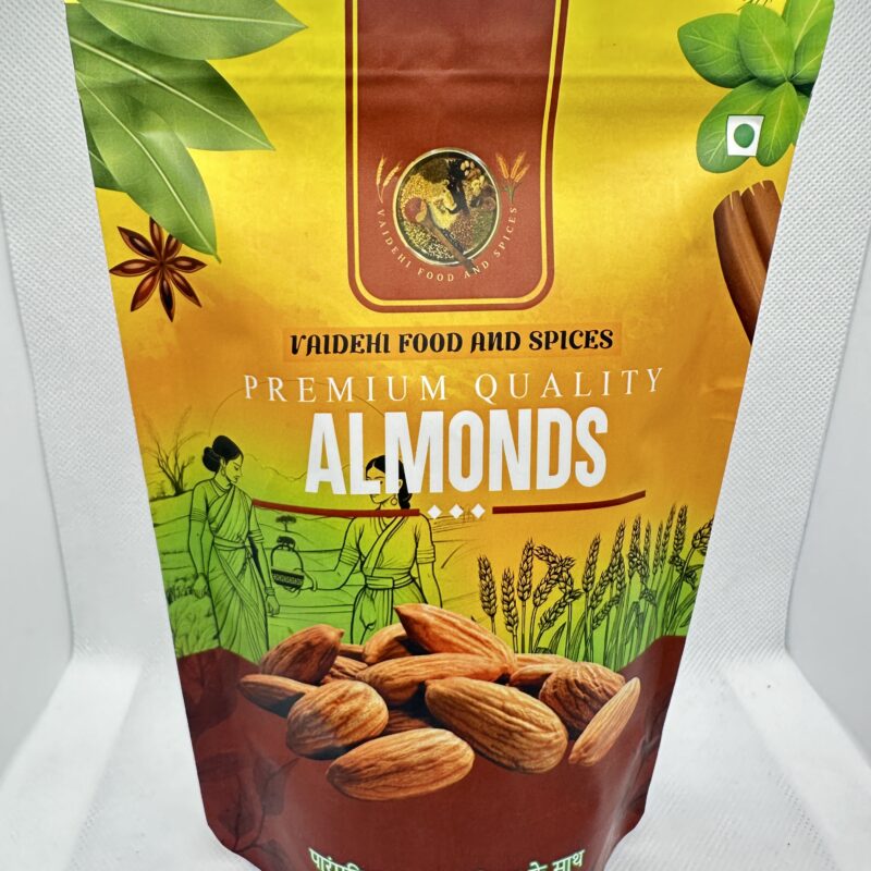 Premium quality almonds dry fruits from Vaidehi Food & Spices, India