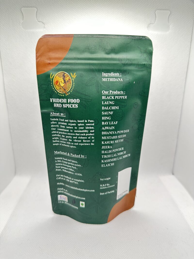 Aromatic and healthy Methi Dana (Fenugreek Seeds) spice from Vaidehi Food & Spices, Maharashtra